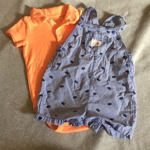 🐘 Boys Overall Set